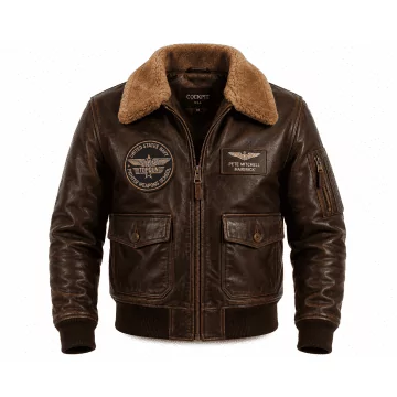 Top Gun Classic Aviator Leather Jacket | Leather Collection