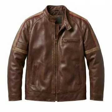 War of the Worlds Tom Cruise Leather Jacket front view
