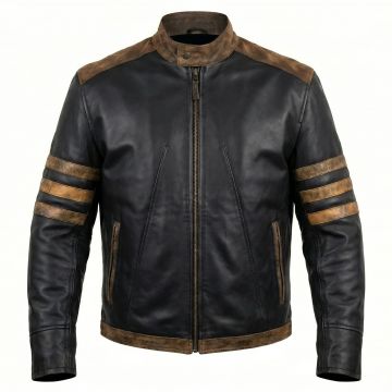 Wolverine X-Men Black Leather Jacket