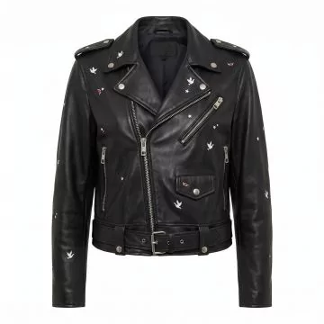 Atomic Blonde Lorraine Black Leather Jacket Women