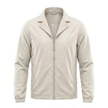 Charlie's Angels white leather jacket, women's short sheepskin jacket, front view
