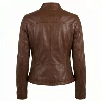 Devil Wears Prada Inspired Women’s Leather Jacket back view