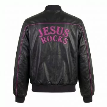 Mr. & Mrs. Smith Angelina Jolie Leather Jacket back view