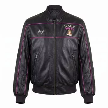 Mr. & Mrs. Smith Angelina Jolie Leather Jacket front view
