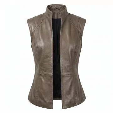Rey Star Wars Brown Leather Vest Women