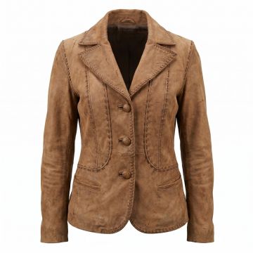The Mummy Evelyn Brown Leather Jacket