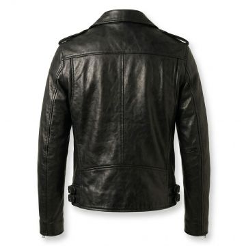 Tomb Raider Alicia Vikander Black Leather Jacket back view