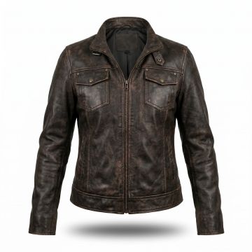 Tomb Raider Lara Croft Brown Leather Jacket