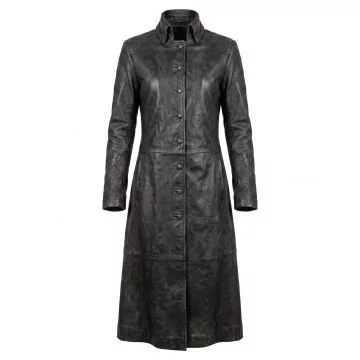 Underworld Selene Black Leather Coat Women