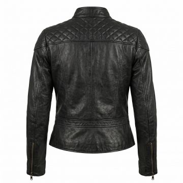 Wanted Angelina Jolie Leather Jacket back view
