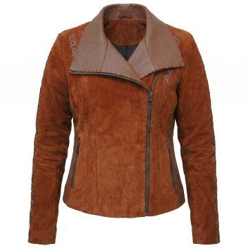 Wonder Woman Diana Brown Leather Jacket