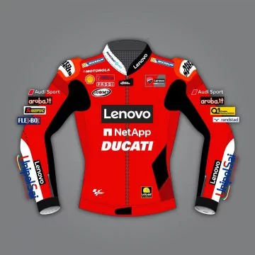läder motorcykeljacka ducati