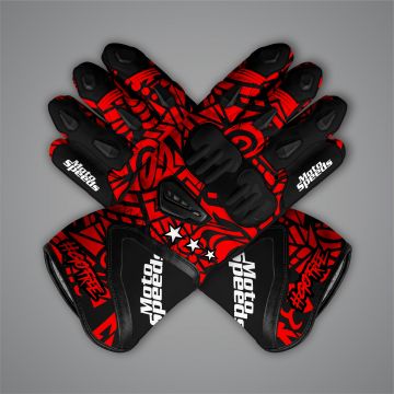 Francesco Bagnaia Black and Red Gloves MotoGP 2024