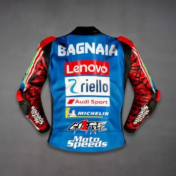 Francesco Bagnaia Ducati Blue Moto Jacket Italian GP 2024