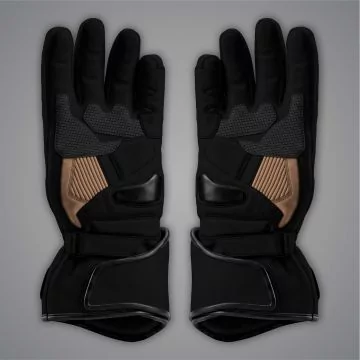 Bagnaia Ducati 2025 racing gloves, palm view with TPU sliders