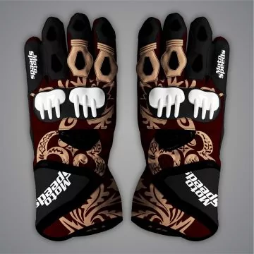 Francesco Bagnaia Ducati gloves, Italian GP 2025, top view