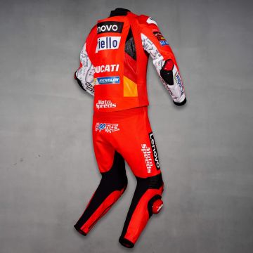 rotes Motorradanzug