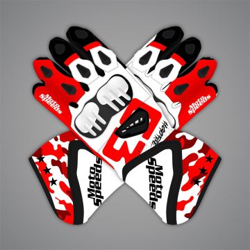 Francesco Bagnaia Leather Gloves Ducati MotoGP 2026