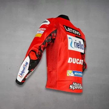 Francesco Bagnaia MotoGP Racing Jacket Ducati 2022 left side view