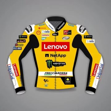 Veste de moto jaune
