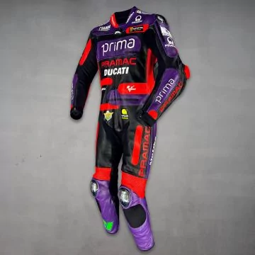Morbidelli Ducati drakt i kuskinn, venstre visning