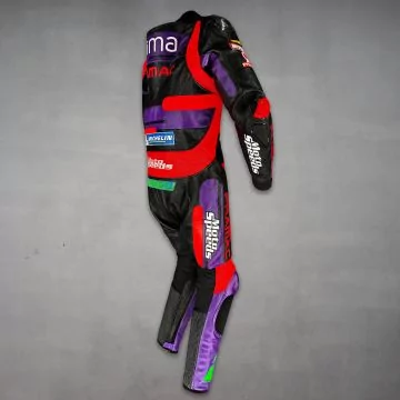cowhide leather racing suit men