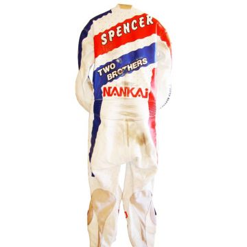 Freddie Spencer Honda Combinaison de Moto en Cuir Une Pièce
