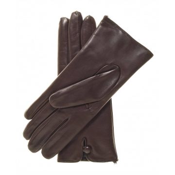 Fell Gefütterte Handschuhe Braun Leder