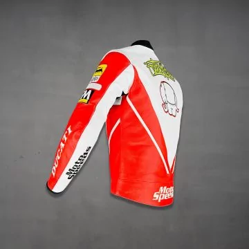 jaqueta de couro bovino de corrida masculina 1993