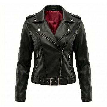 Grease Sandy Black Leather Jacket