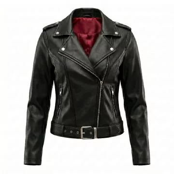 grease movie black biker jacket women