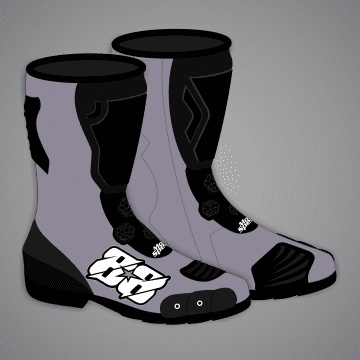 Miguel Oliveira Graue Moto-Stiefel Wintertest 2024