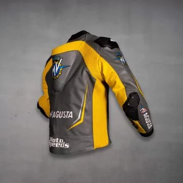 Graue Motorradjacke Mv Agusta