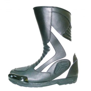 Heritage Weiße Motorradstiefel