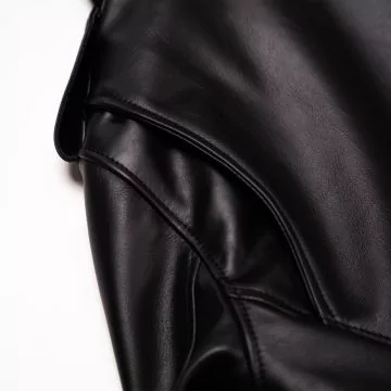 cowhide leather biker jacket