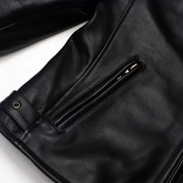 Giacca Biker Nera Heritage per Donne
