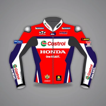 motogp leather racing jacket honda