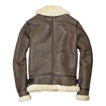 Veste bomber pour homme avec col en fourrure