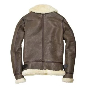 chaqueta bomber de cuero con capucha y piel para mujer