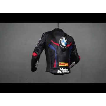 bmw motorrad black leather jacket Tom Sykes BMW WSBK 2019