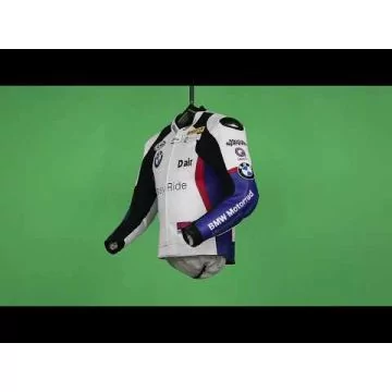drum-dyed cowhide leather race jacket