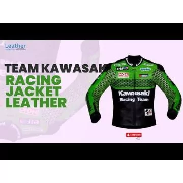 Kawasaki Racing Team バイクジャケットL Kawasaki Motorcycle Leather racing Jacket | SPEEDYSTAR – speedystar
