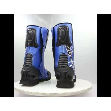 Maverick Vinales Motorbike Leather Boots MotoGP 2015