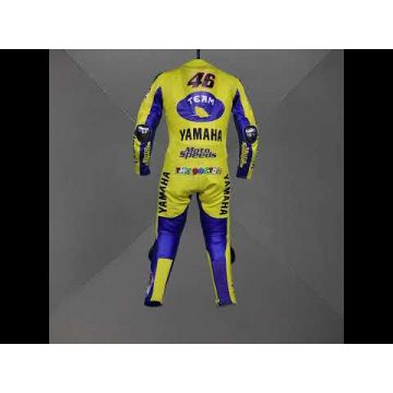 Valentino Rossi Gelbe Lederkombi Yamaha MotoGP 2006