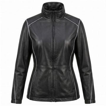 Hunger Games Katniss Black Leather Jacket