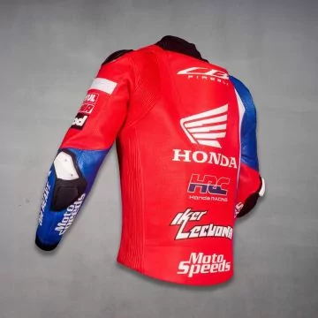 Lecuona WSBK 2024 racing leather jacket, left side view