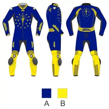 2-teilige Motorradsportlederkombination