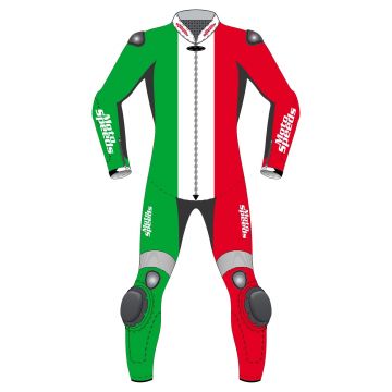 Italien Flagge Moto Leder