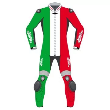 Italy Flag Moto Leather