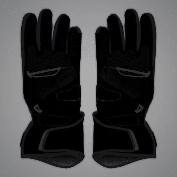 Gants assortis Jack Miller 2024, vue de la paume